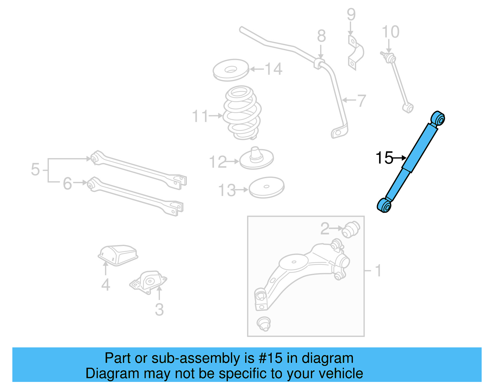 Shock Absorber 1J0-512-011-BT - View 4