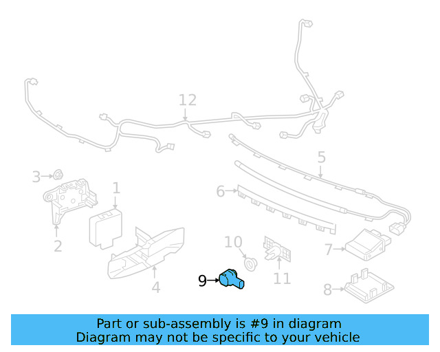 Sensor (Unpainted) 5q0919275bgru - View 40