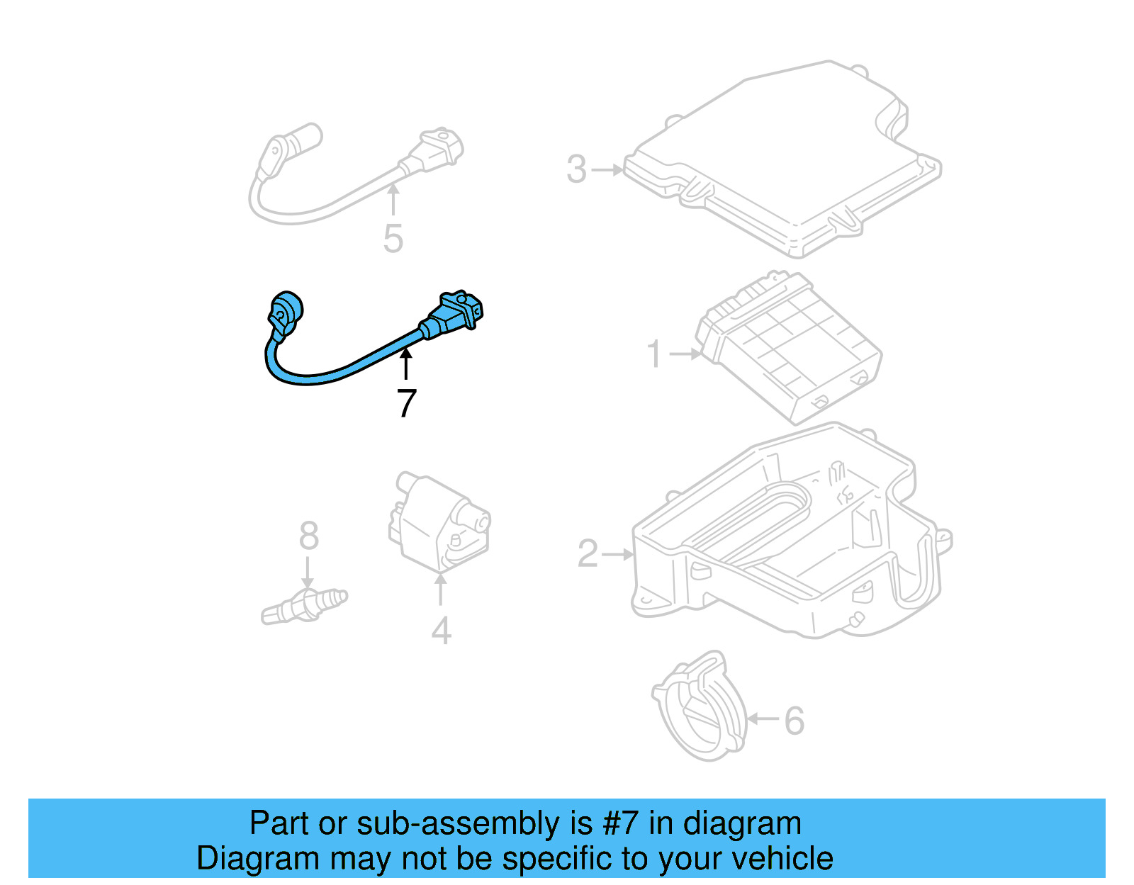 Crankshaft Position Sensor 07D-906-433-A - View 5