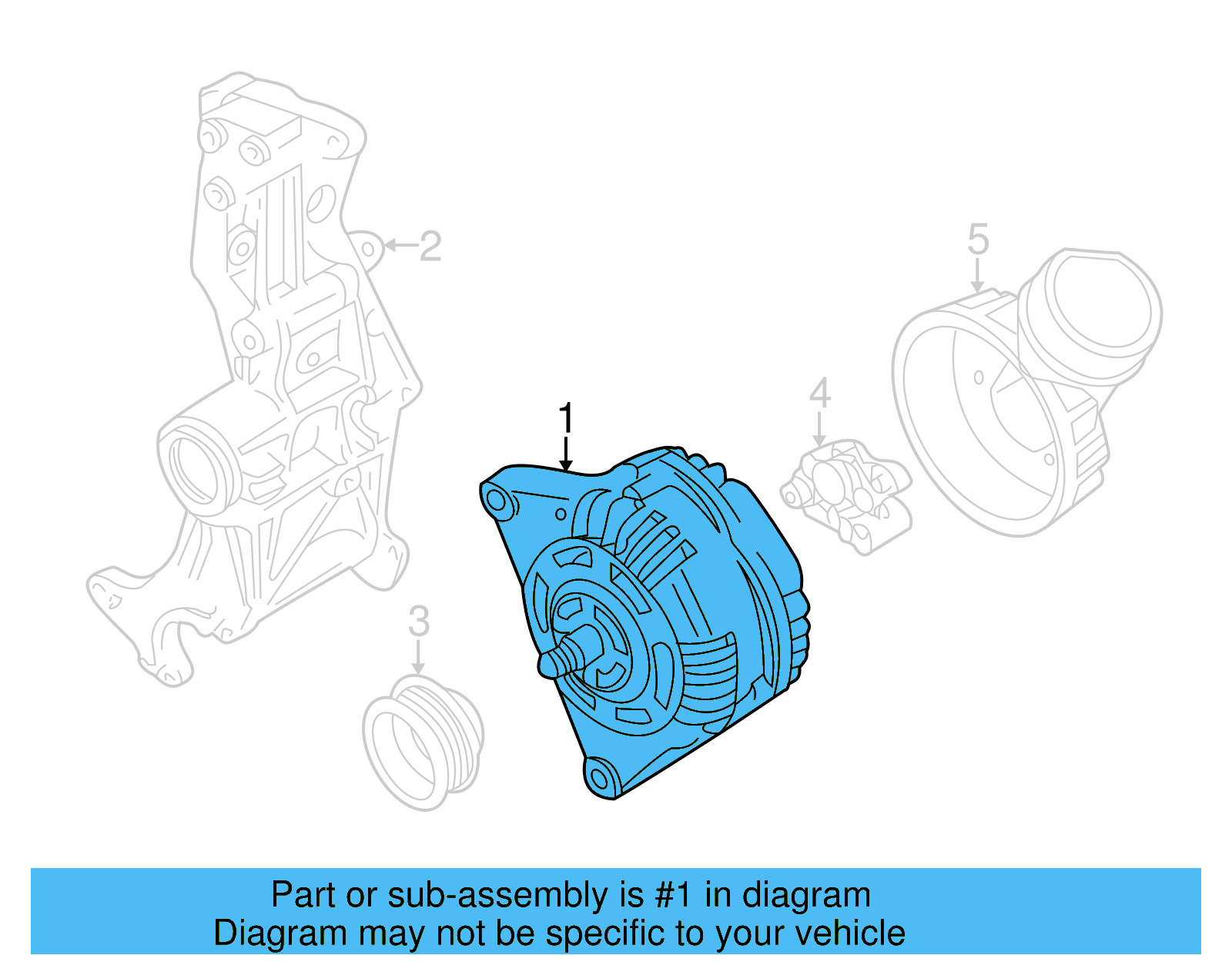 Alternator 058-903-018-X - View 4