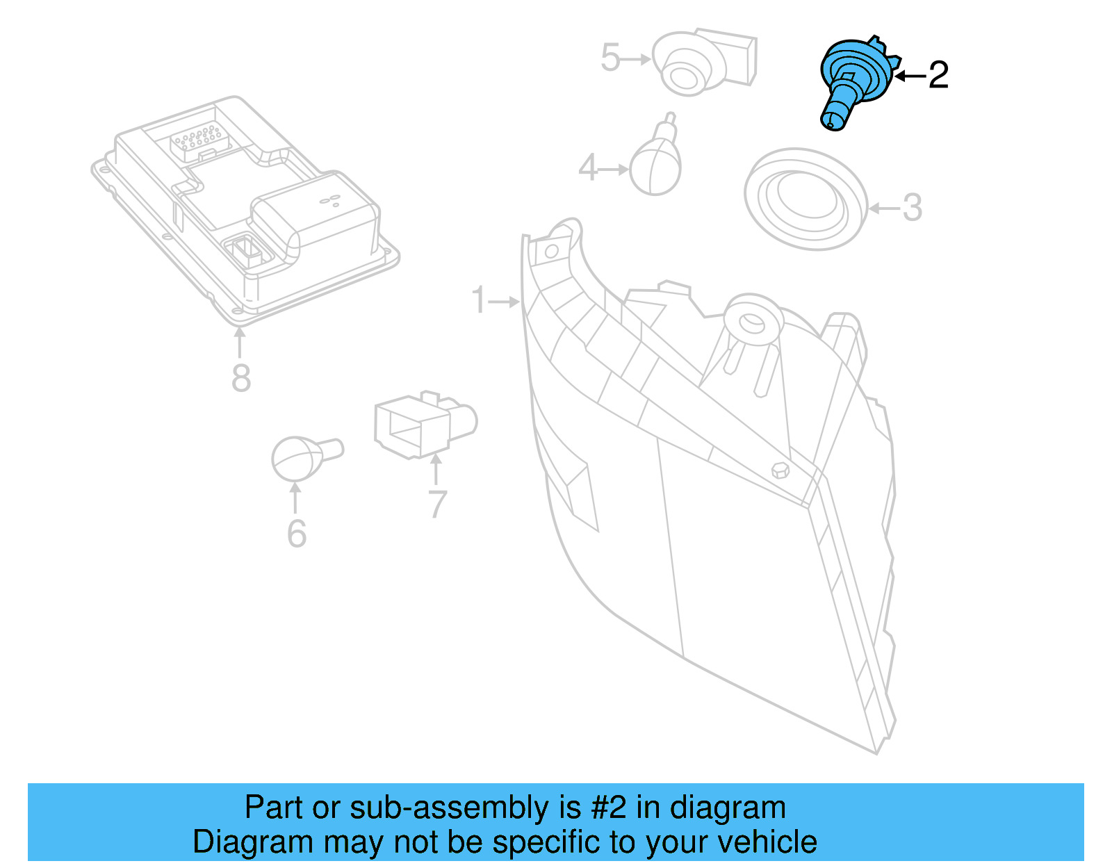 Hid Bulb 7B0-941-457-A - View 4