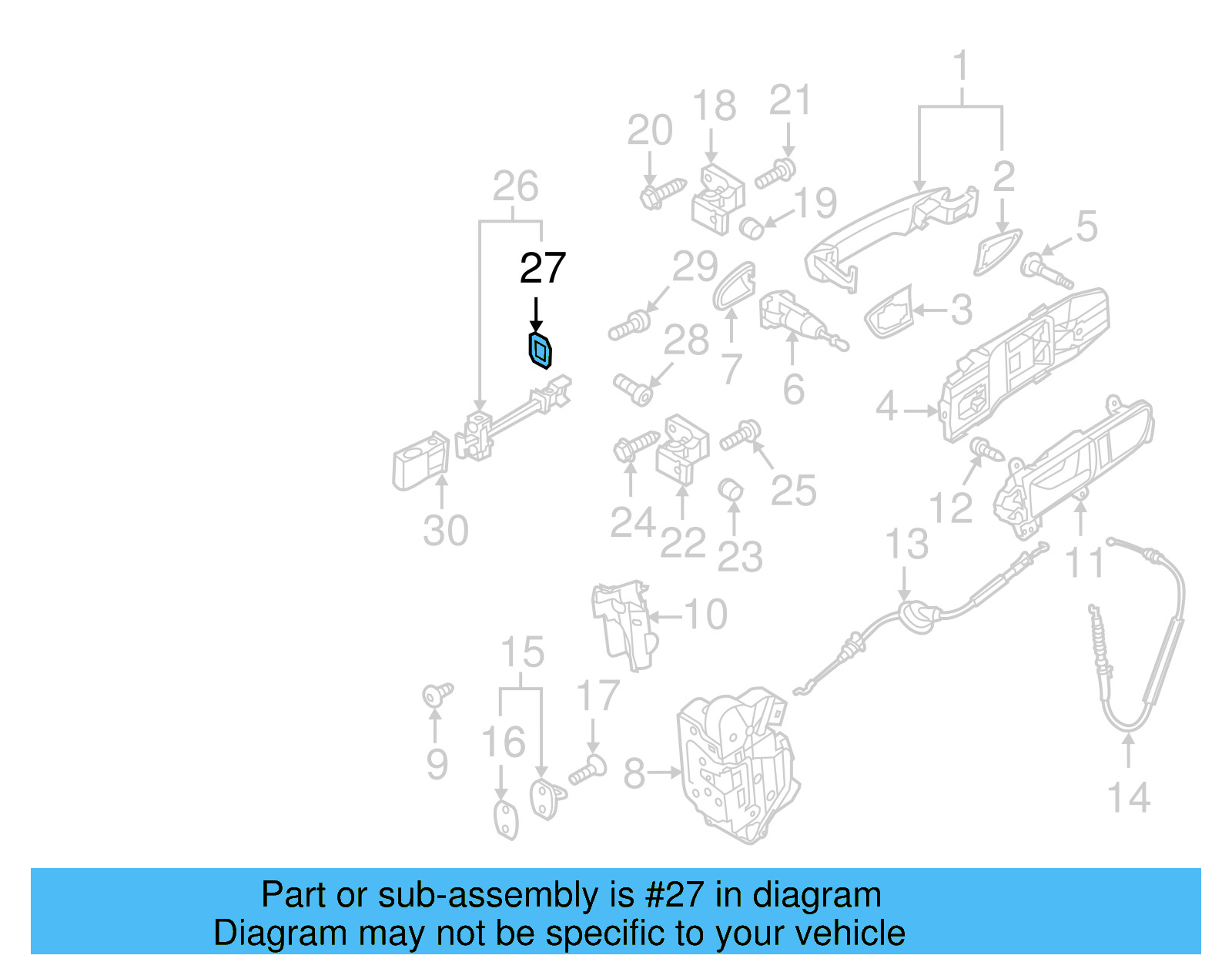 Door Check Seal 6J0-837-923 - View 17