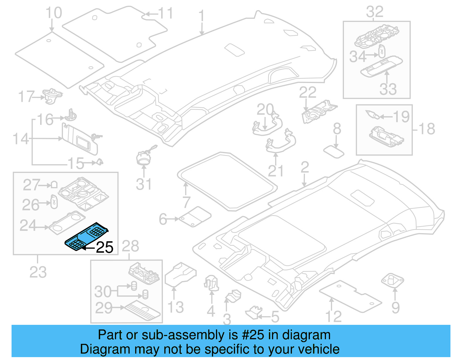 Lamp Bezel 1K0-947-133-E-82V - View 40