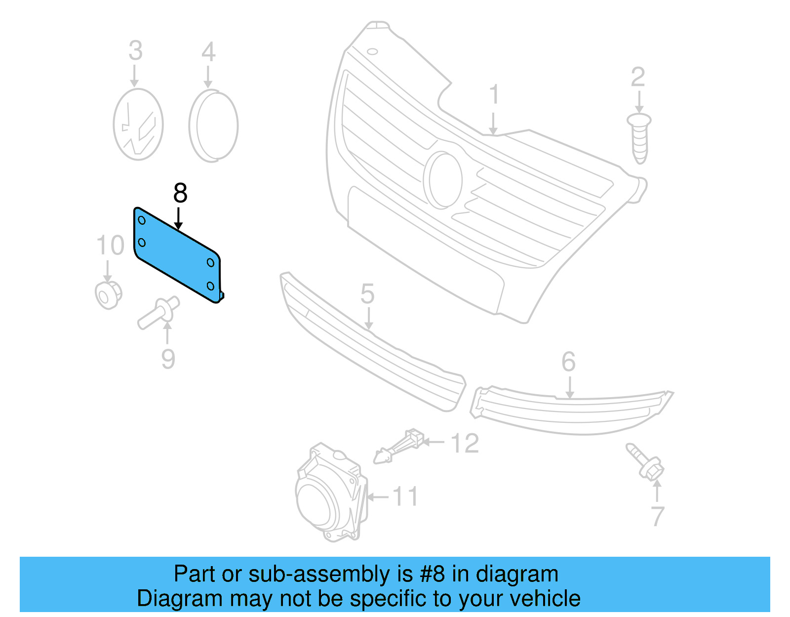 License Bracket 3C8-807-285-9B9 - View 4