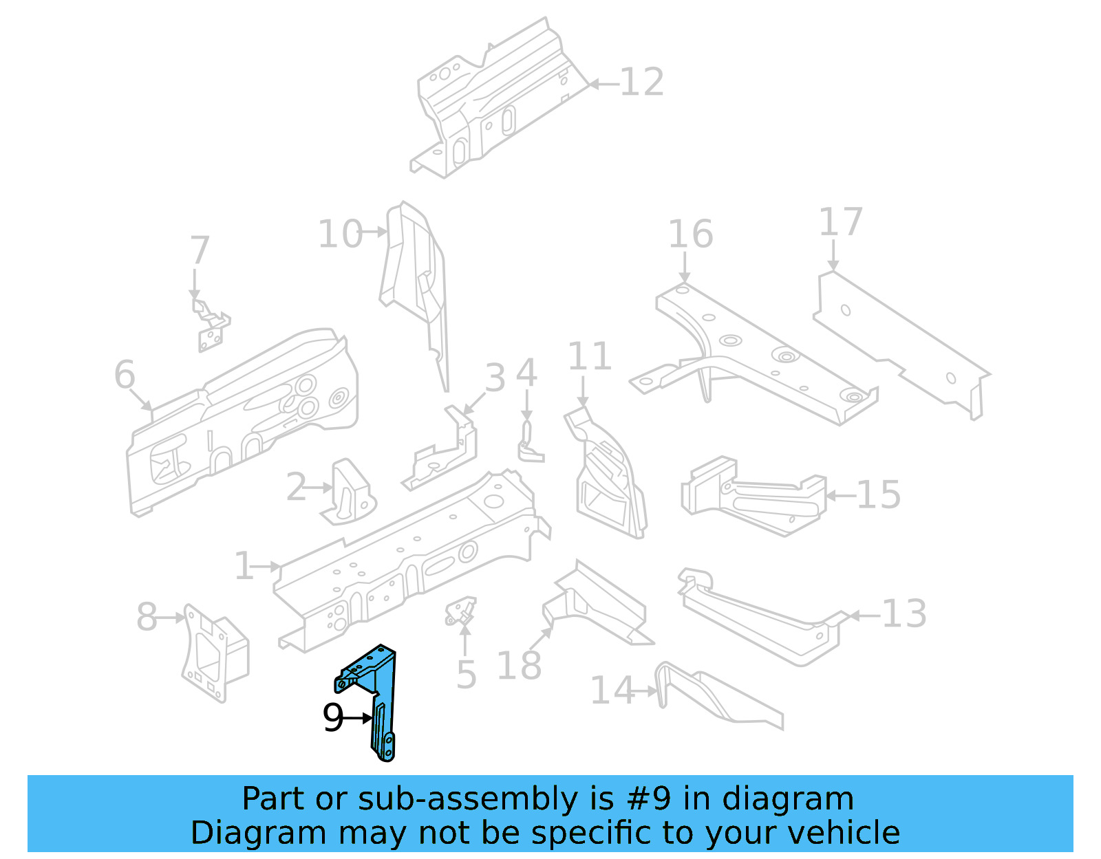 Headlamp Mounting 10A-803-714 - View 7