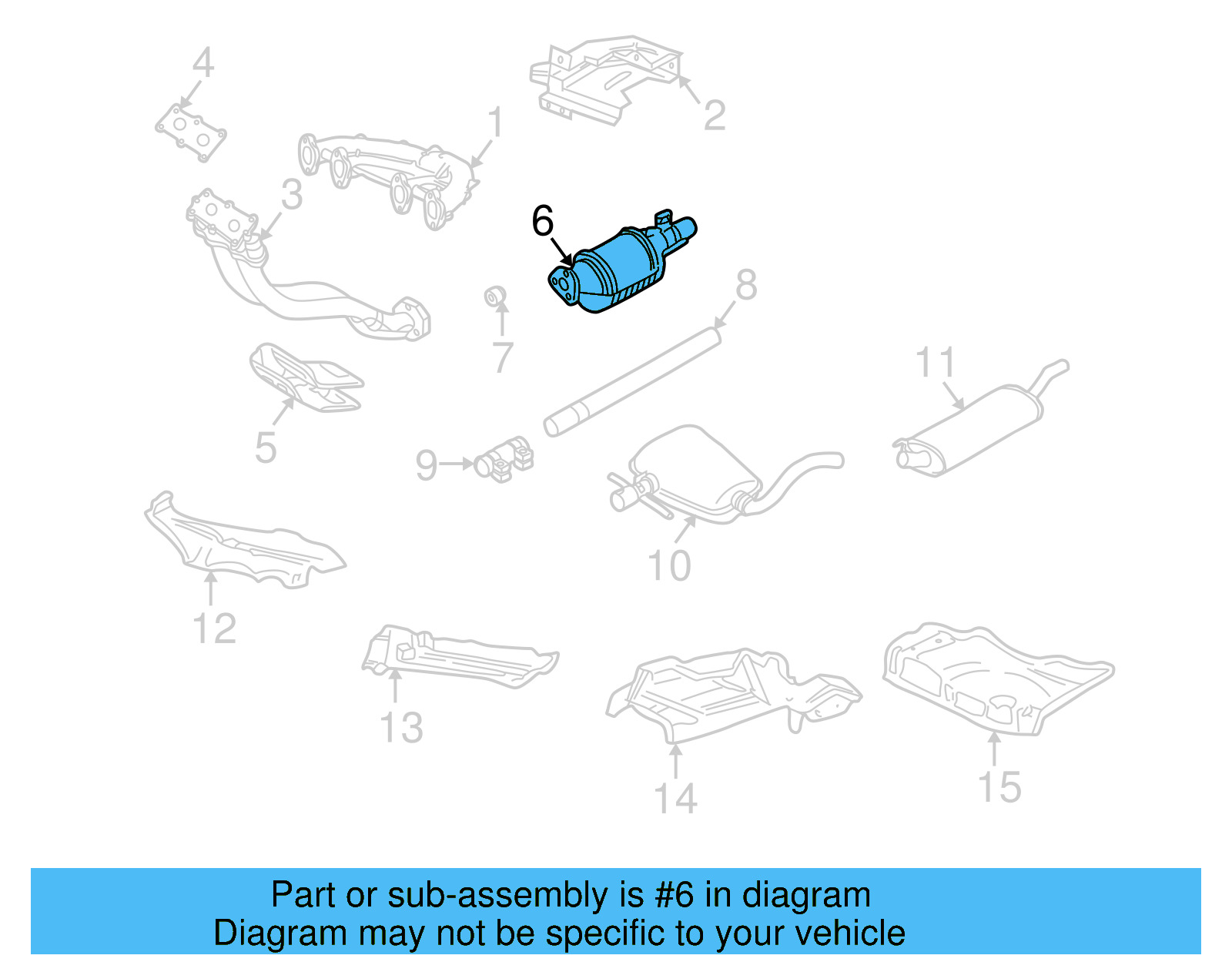 Catalytic Converter 1H0-131-702-BX - View 4