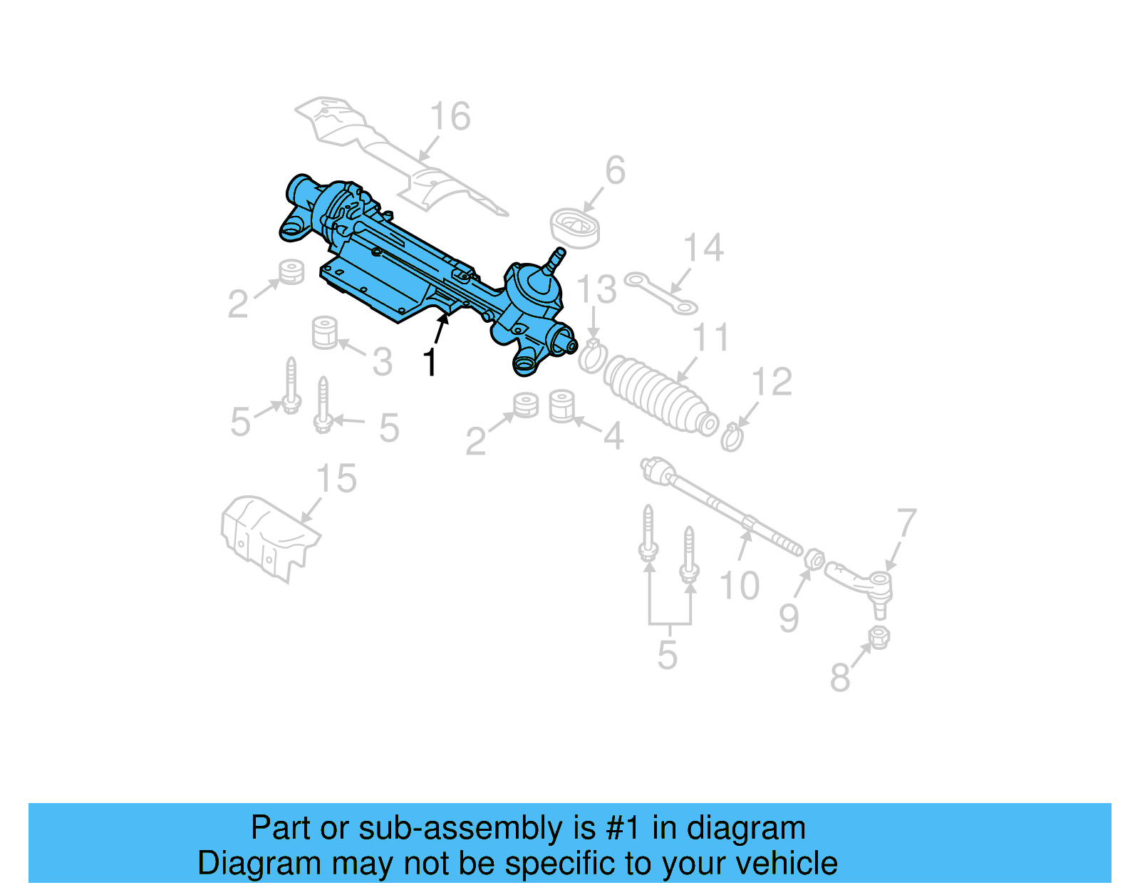 Rack And Pinion Assembly 3AB423061AX - View 4
