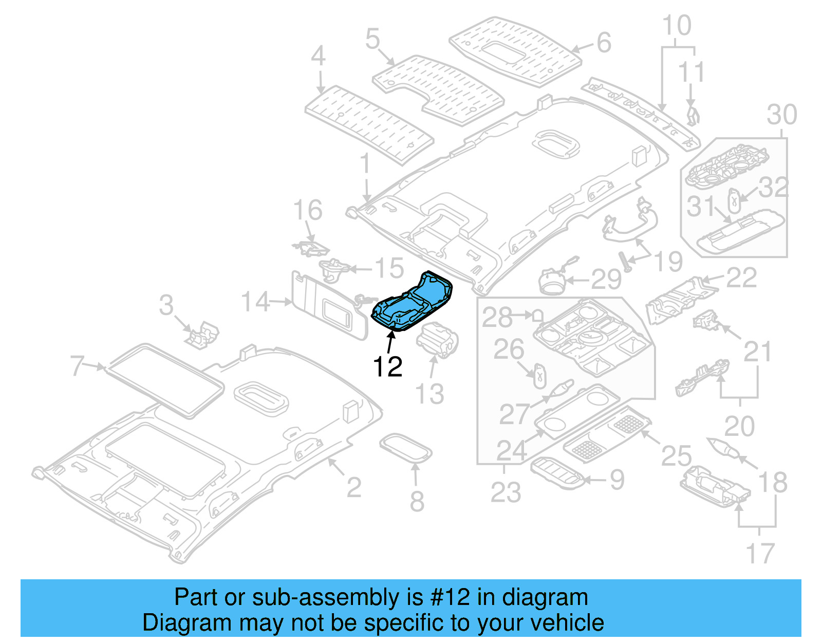 Lamp Housing 1K0-867-489-E-7G8 - View 13