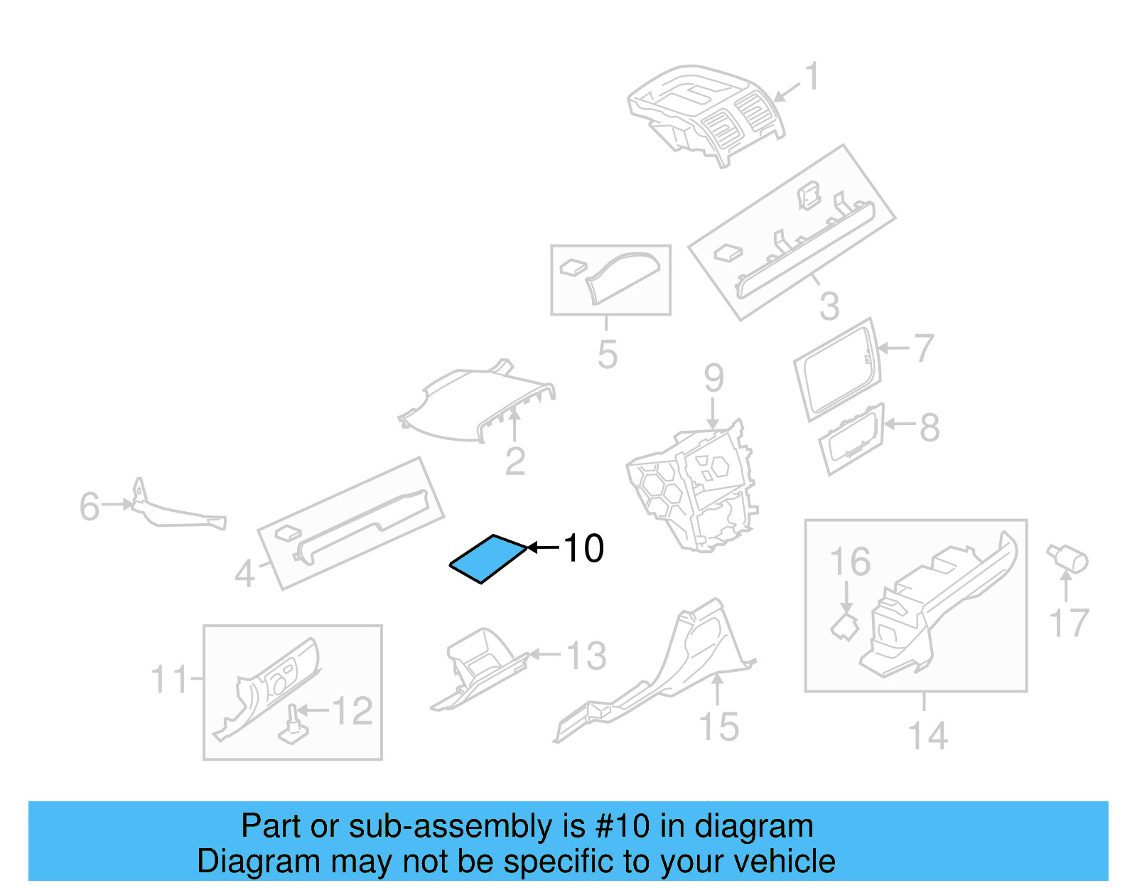 Instrument Panel Cover 5K0-857-367-C-82V - View 33