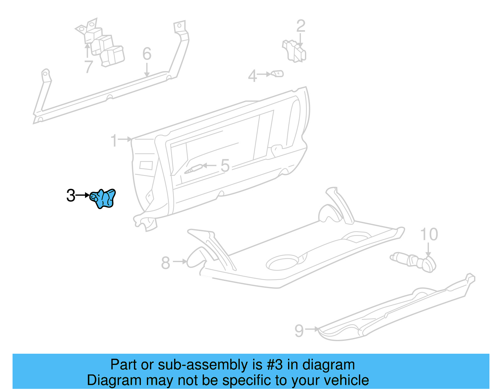Glove Box Stop 1J1-880-324-B - View 7