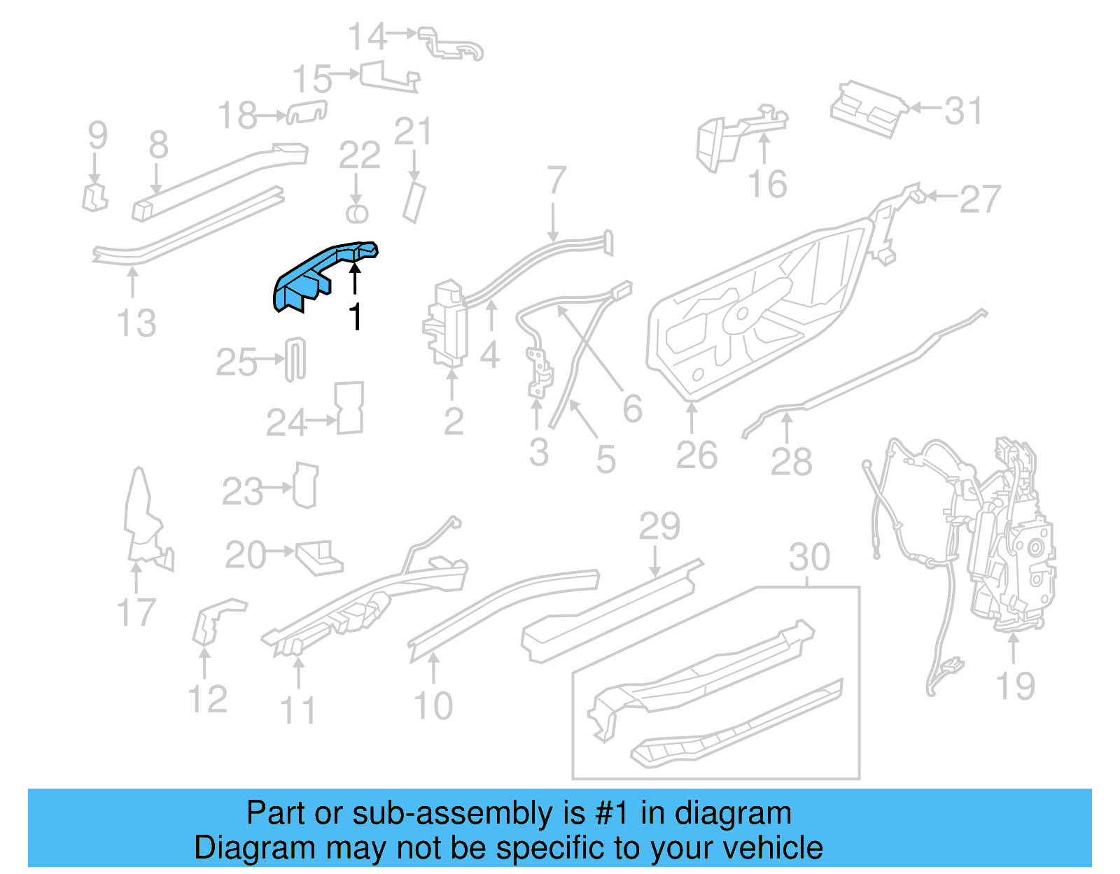 Handle, Outside 7B0-843-703-J-XR0 - View 9