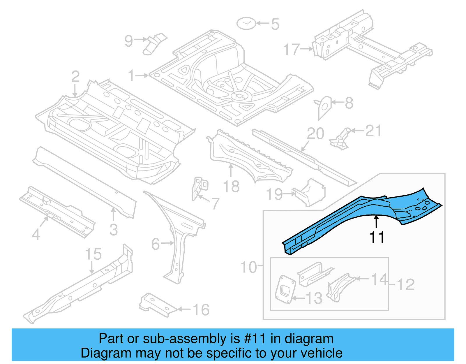 Frame Side Member 5C6-803-505 - View 8