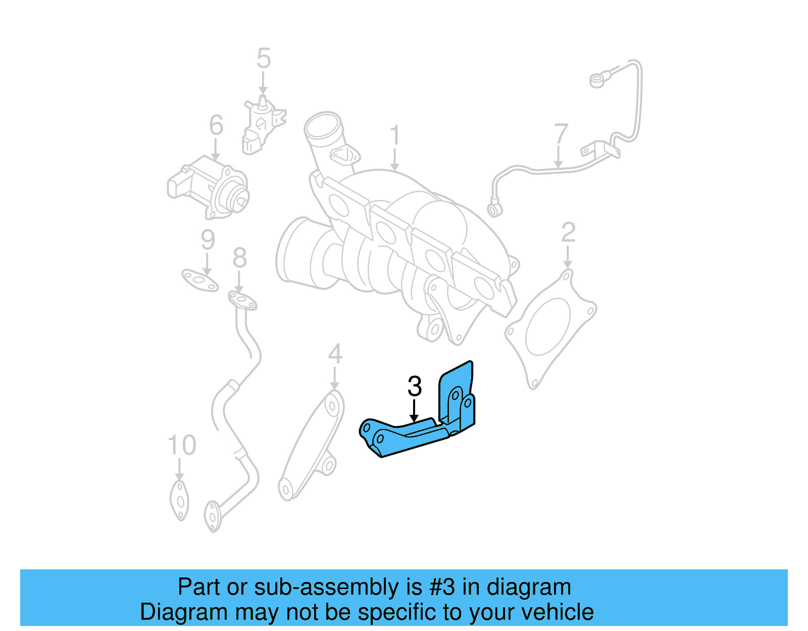 Turbocharger Bracket 06F-145-536-C - View 16