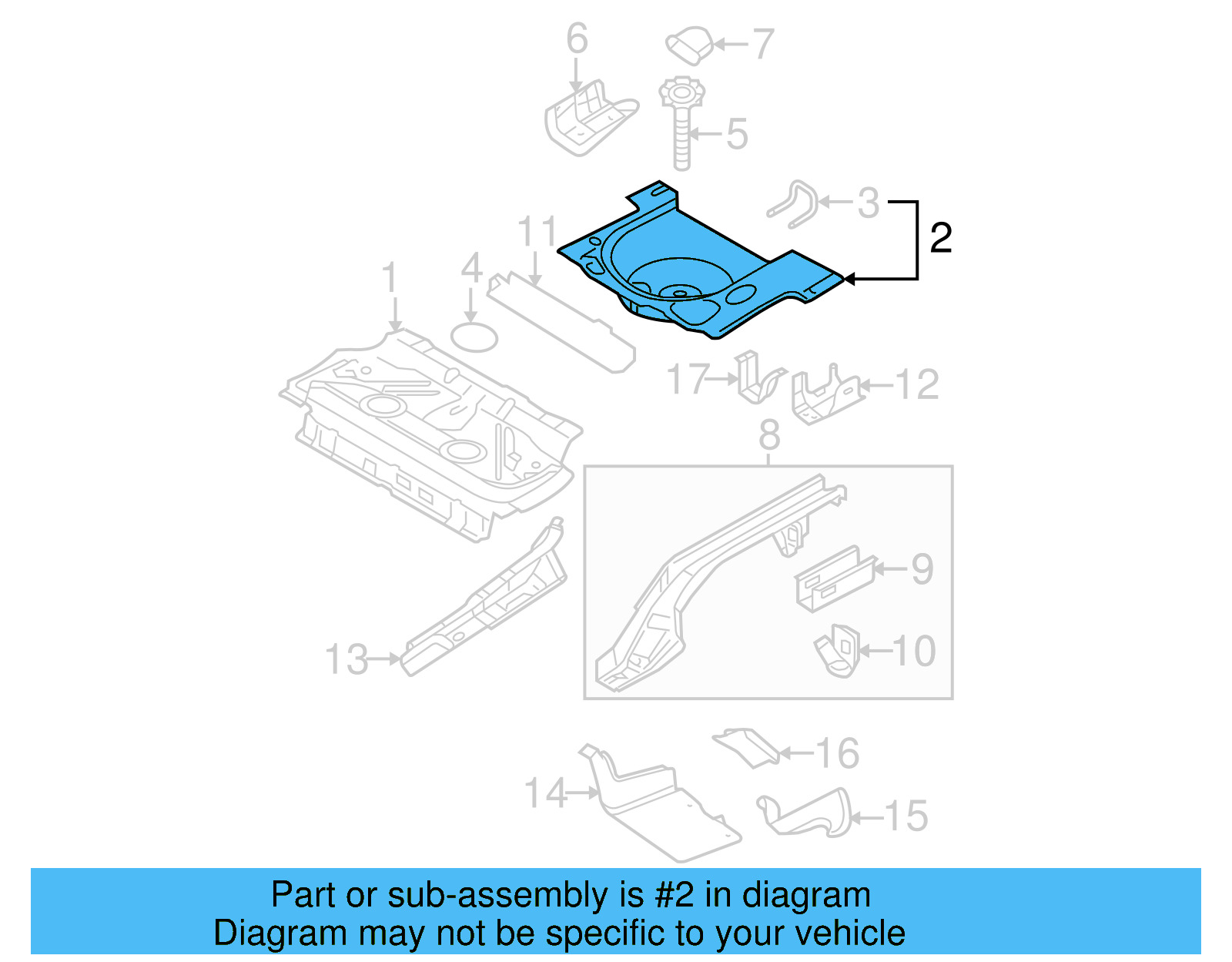 Floor Pan 1C0-813-114-C - View 8