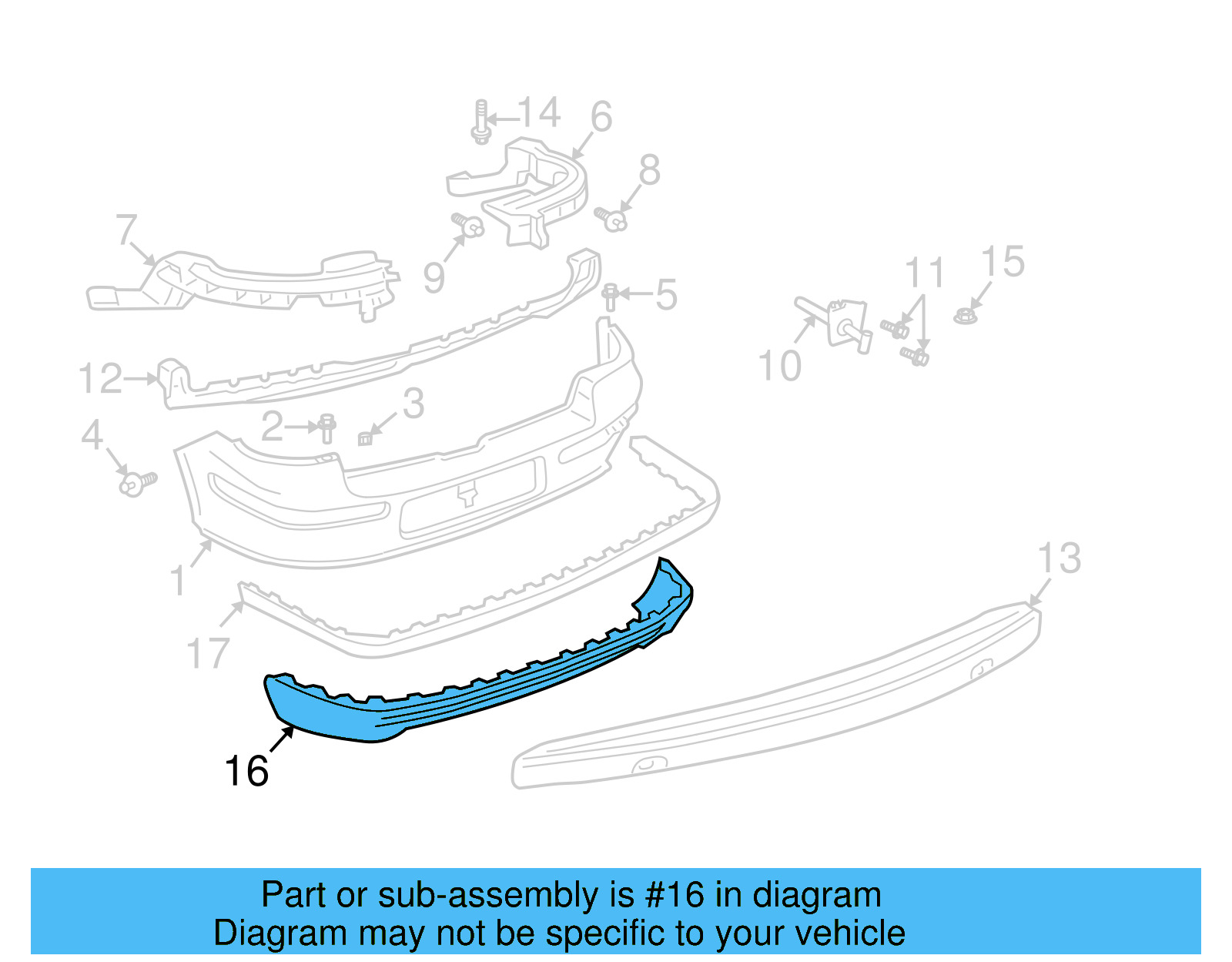 Valance Panel 1J5-807-521-A-B41 - View 10