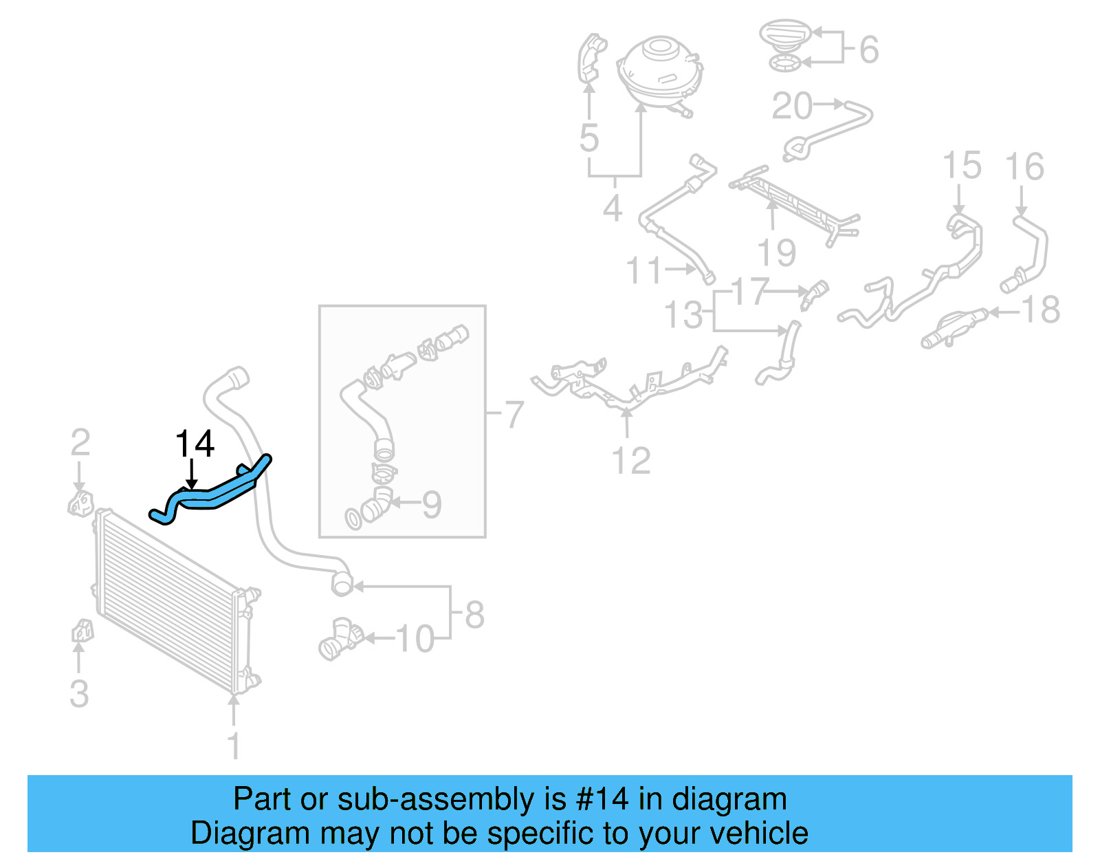 Hose 1J0-121-086-AQ - View 5