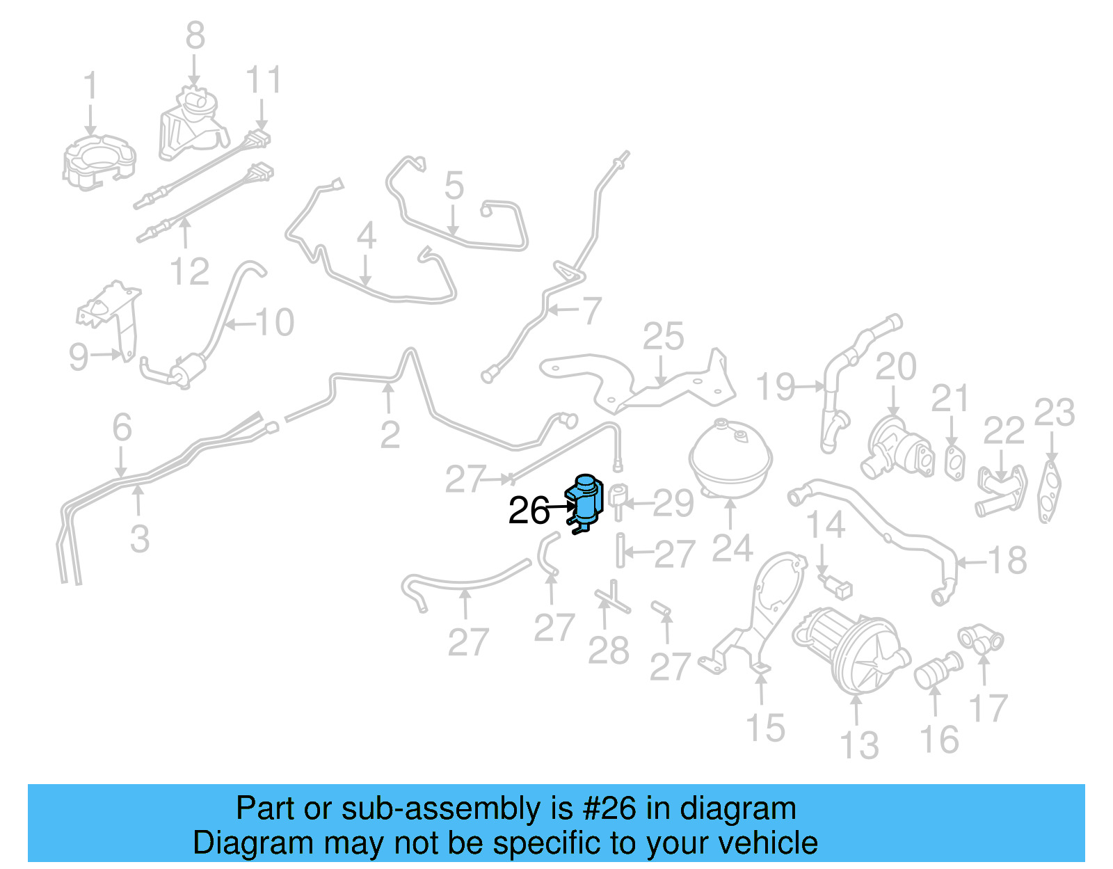 Vapor Canister Purge Solenoid 058-133-517-B - View 5