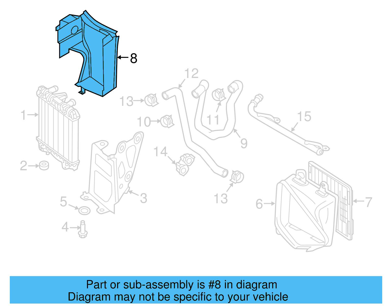 Rear Duct 5G0-117-340 - View 5