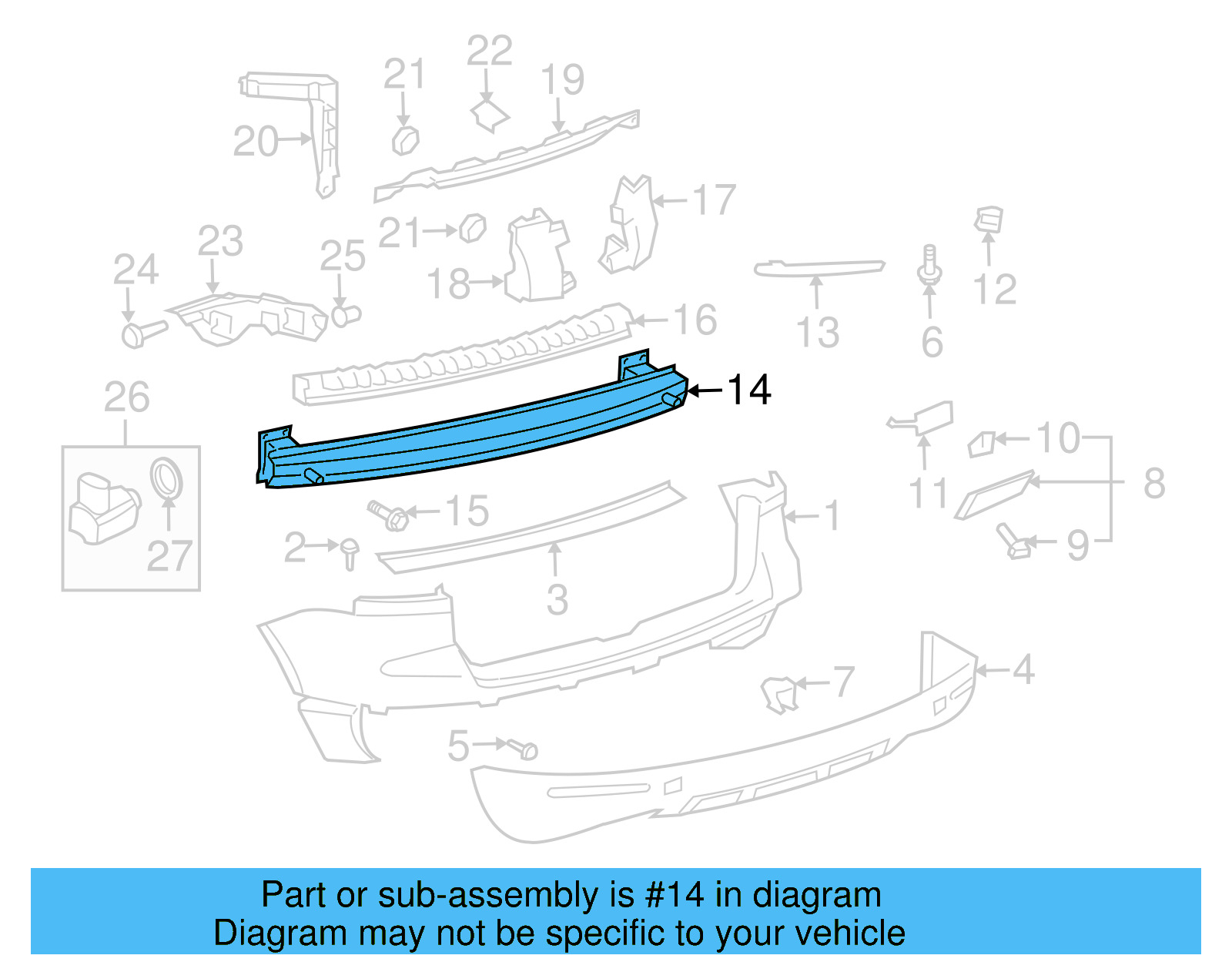 Impact Bar 7L6-807-309-AA - View 7