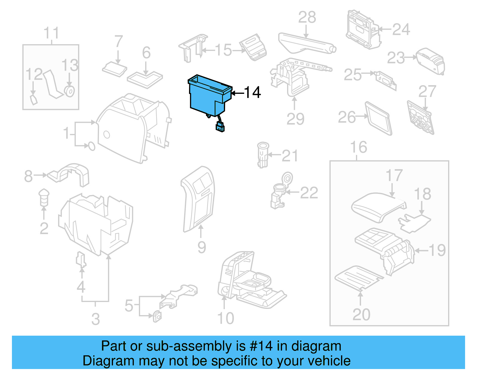 Storage Box 1K0-857-925-E-1QB - View 28