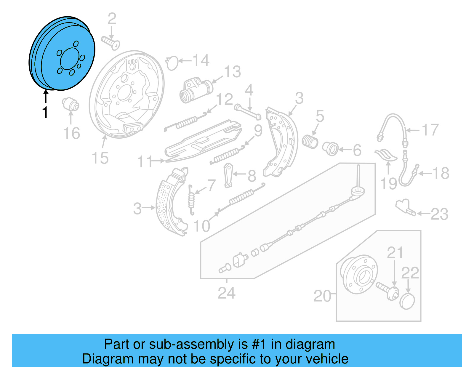 Brake Drum 5C0-609-617-A - View 5