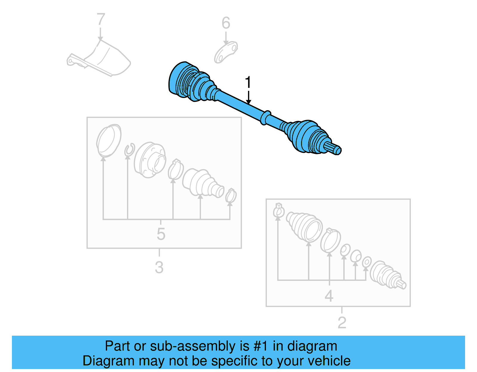Axle Assembly 1K0-407-272-EN - View 21