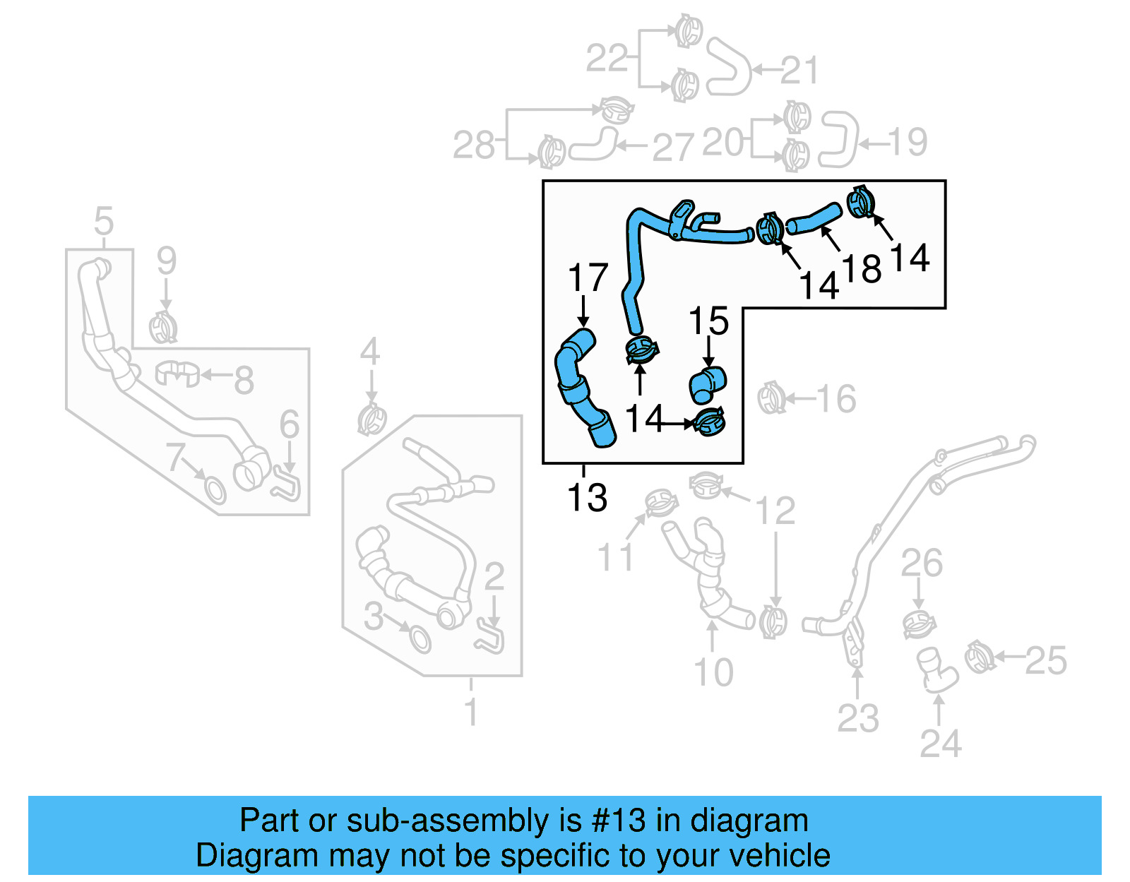 Hose & Tube Assembly 04L-121-064-AQ - View 5