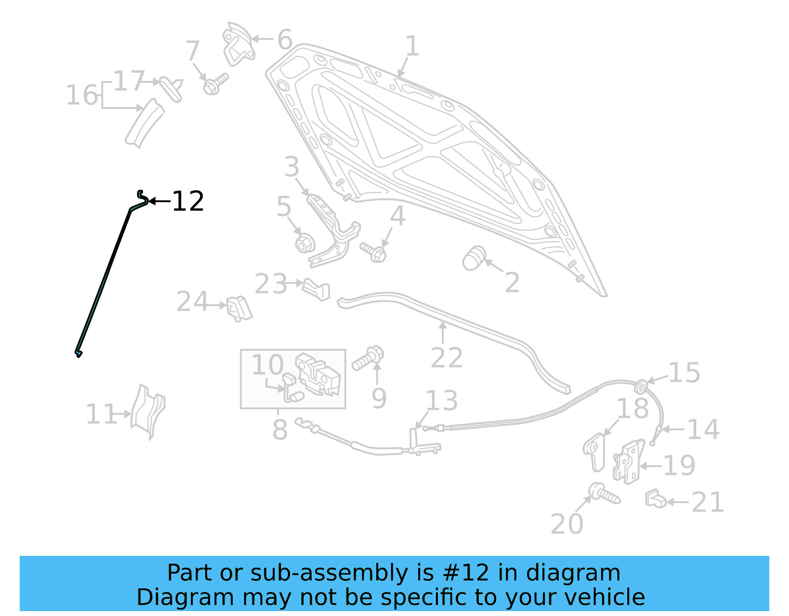 Support Rod 561-823-363-C - View 5