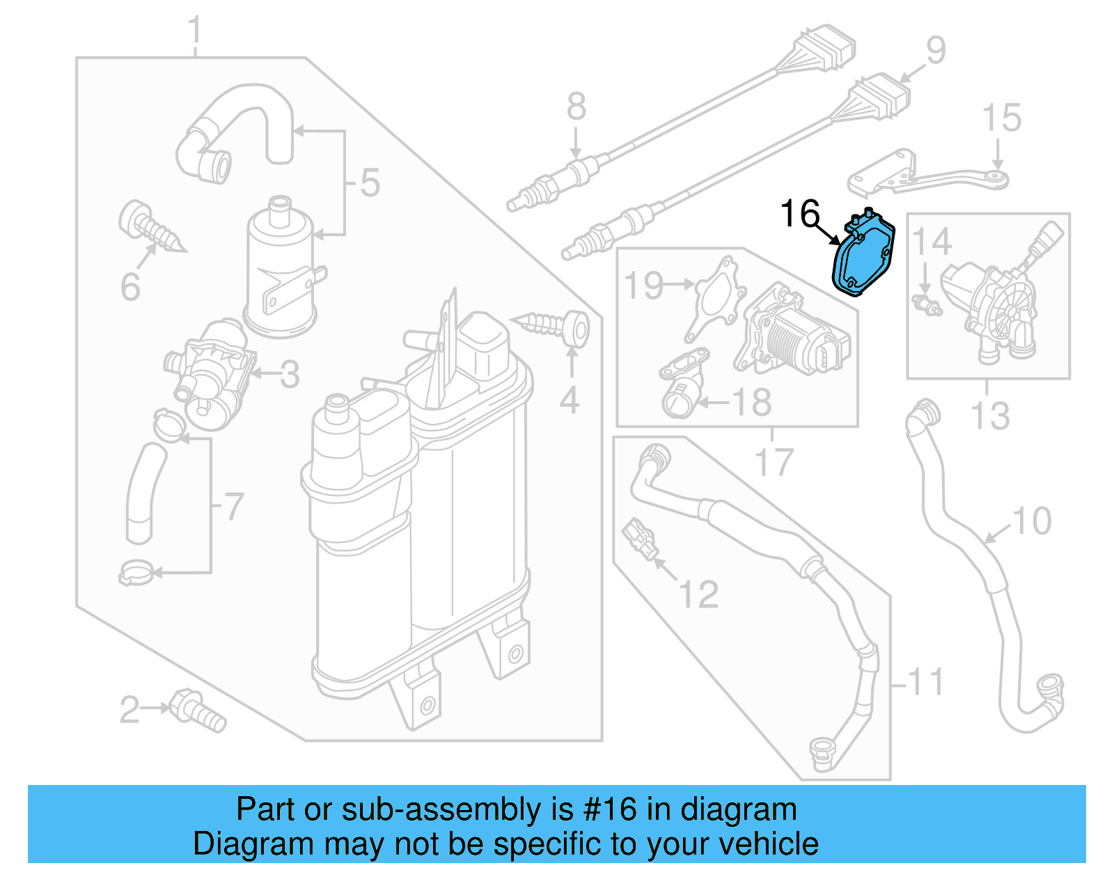 Secondary Air Injection Pump Bracket 5C0-906-618 - View 9