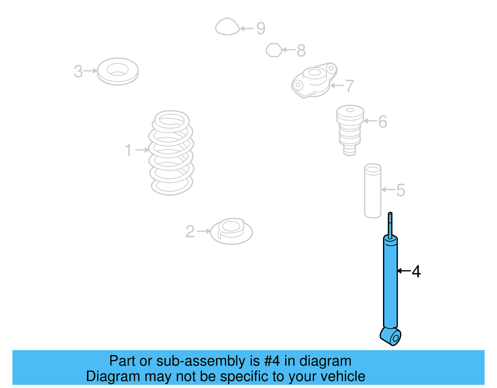 Shock Absorber 1K0-513-029-GP - View 11