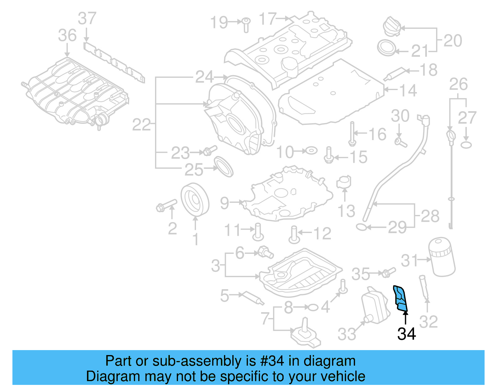 Oil Cooler Gasket 06J-117-070-C - View 41