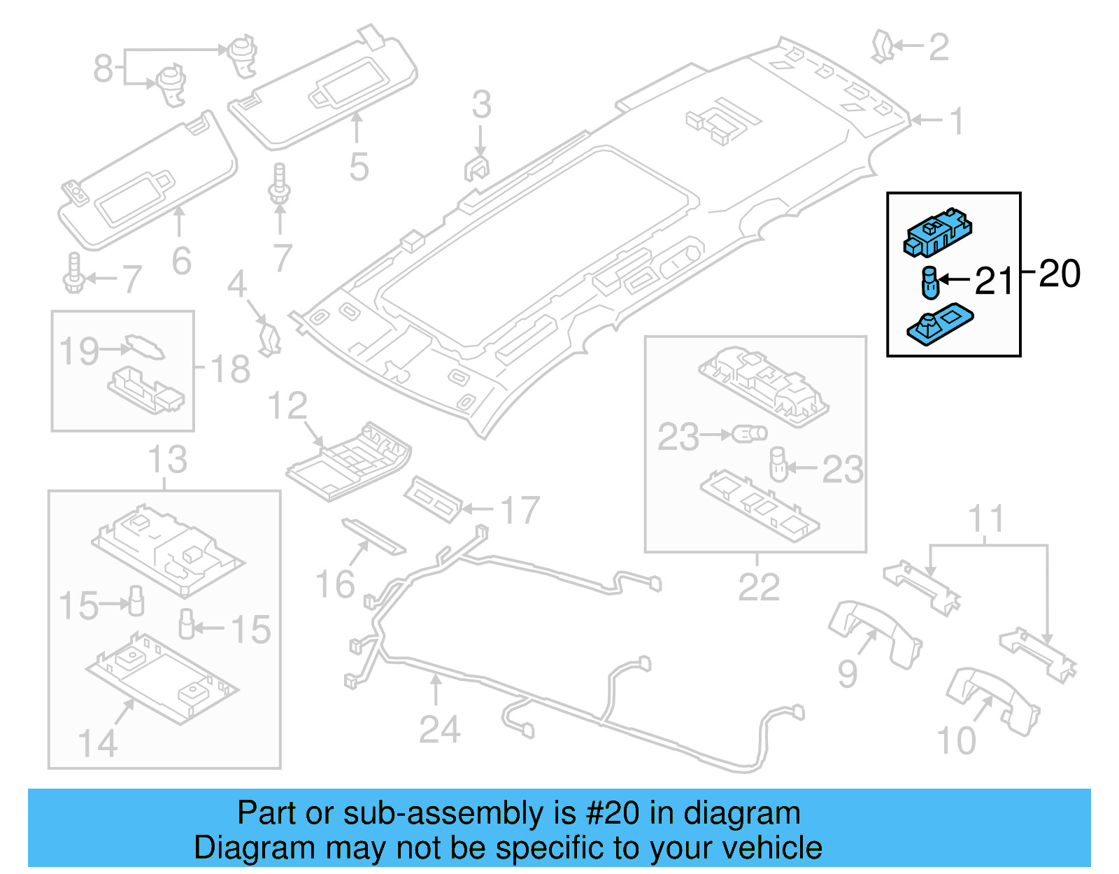 Interior Lamp 3CN-947-292-A-ZA2 - View 7