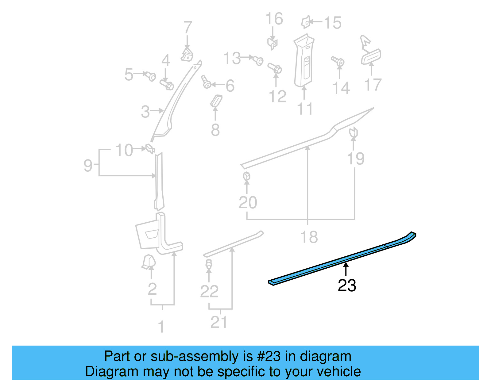 Scuff Plate 1K3-853-803-C-61E - View 6