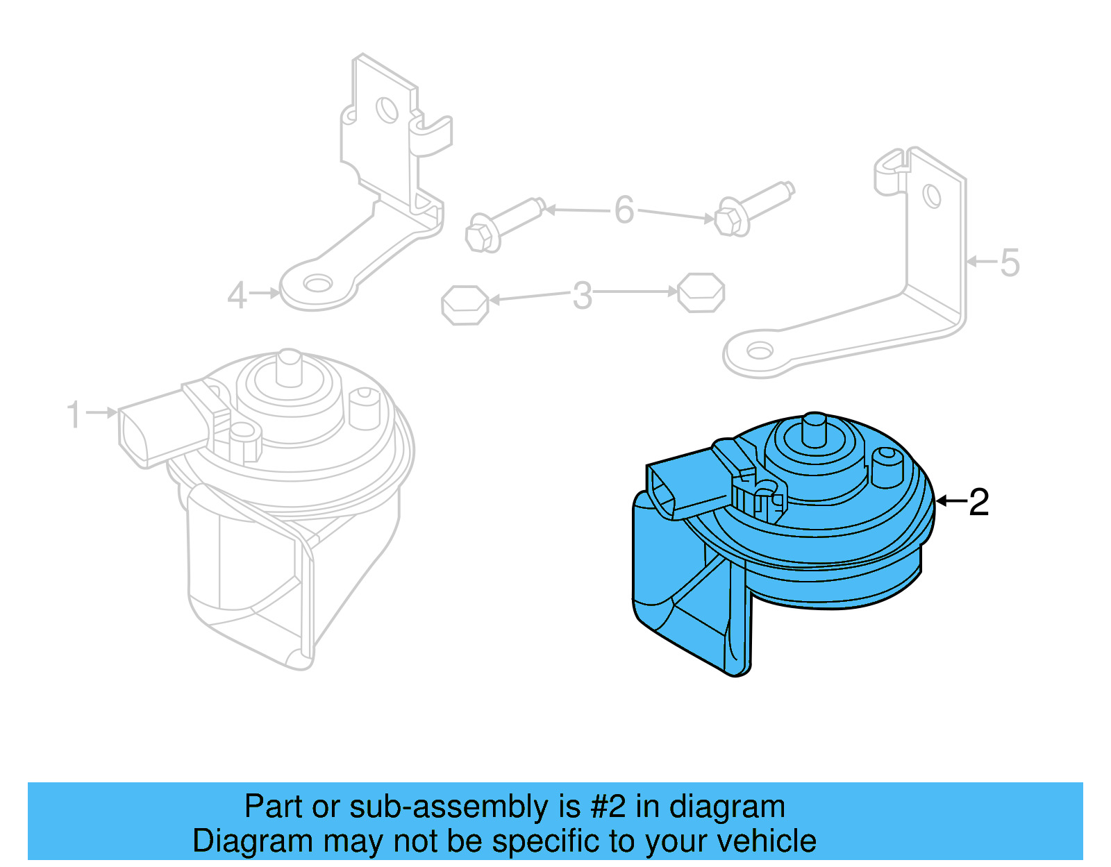 Low Note Horn 3B0-951-221-D - View 16