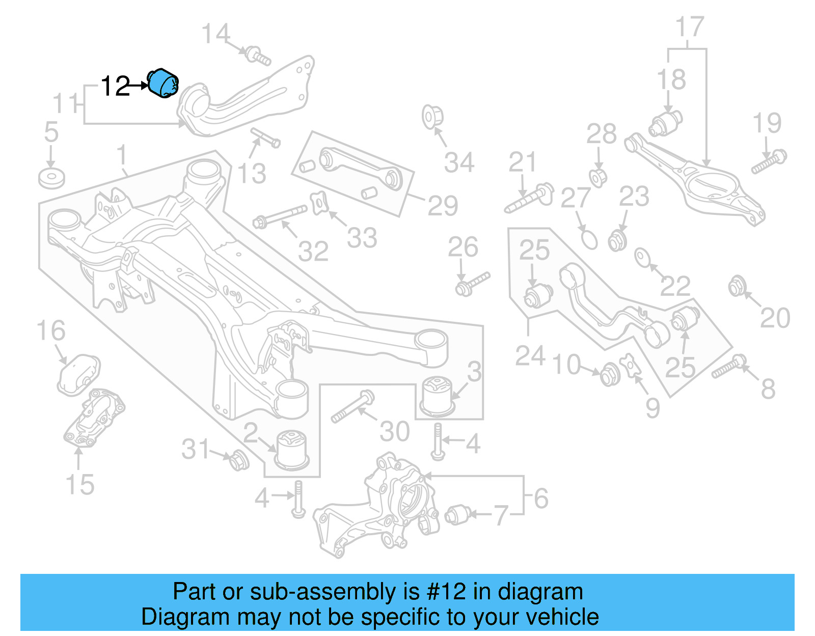 Trailing Arm Bushing 3C0-505-541 - View 13
