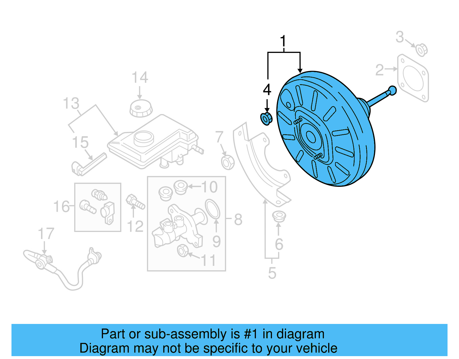 Booster Assembly 5Q1-614-106-Q - View 14