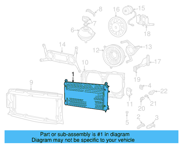 Radiator 7D0-121-253-C