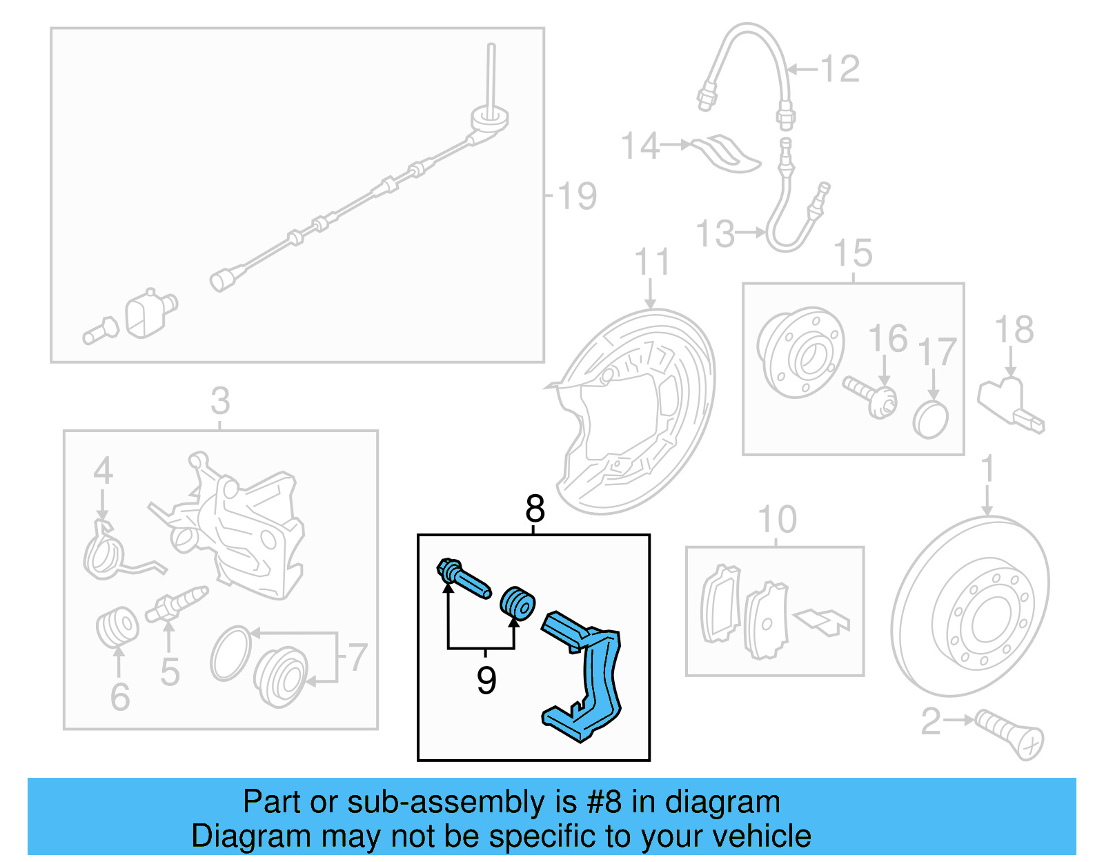 Caliper Mount 1K0-615-425-P - View 14