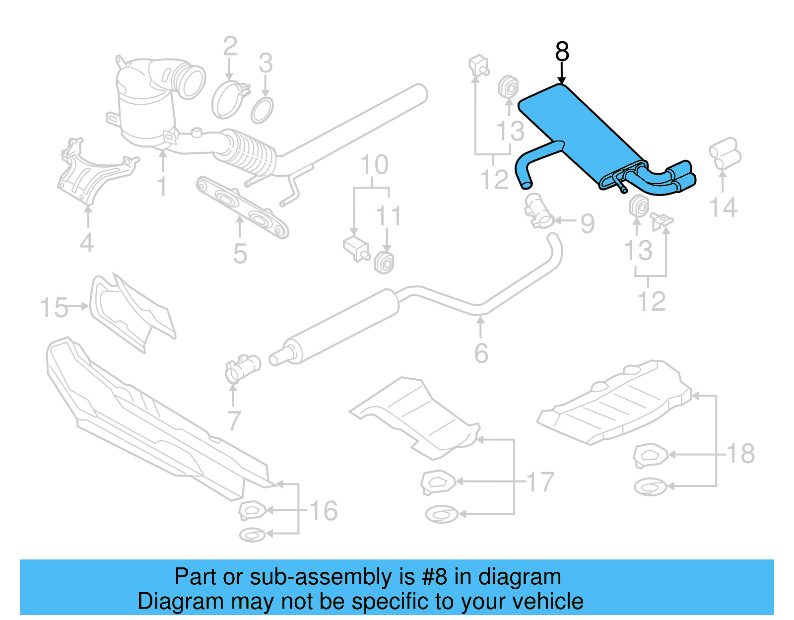 Rear Muffler 5GM-253-609-B - View 5