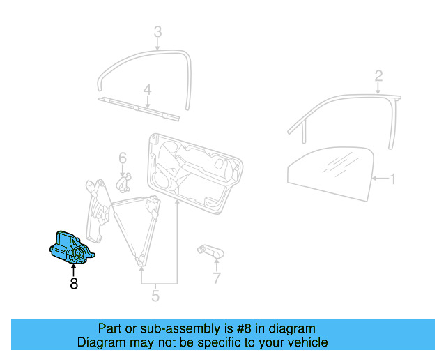 Window Motor 1Y0-959-801-C-06L