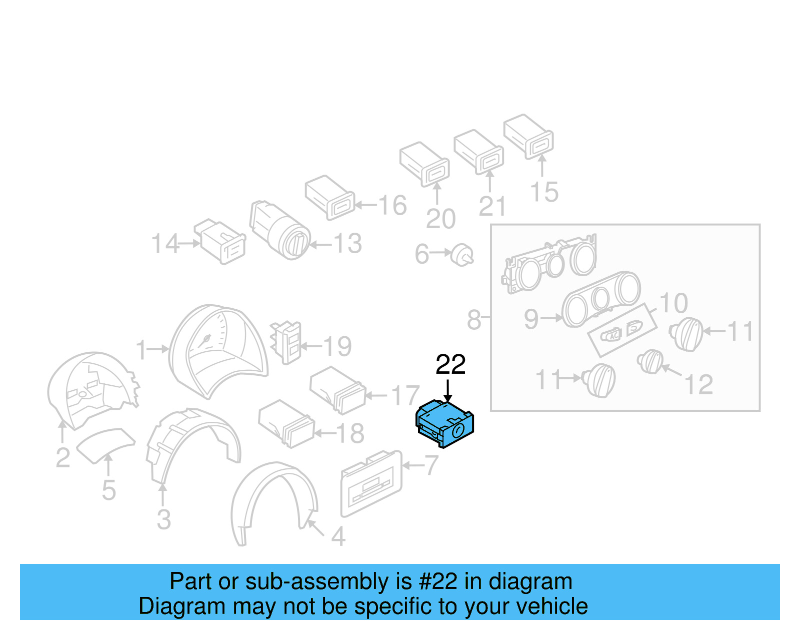 Air Bag Switch 6Q0-919-237-C-B41 - View 4