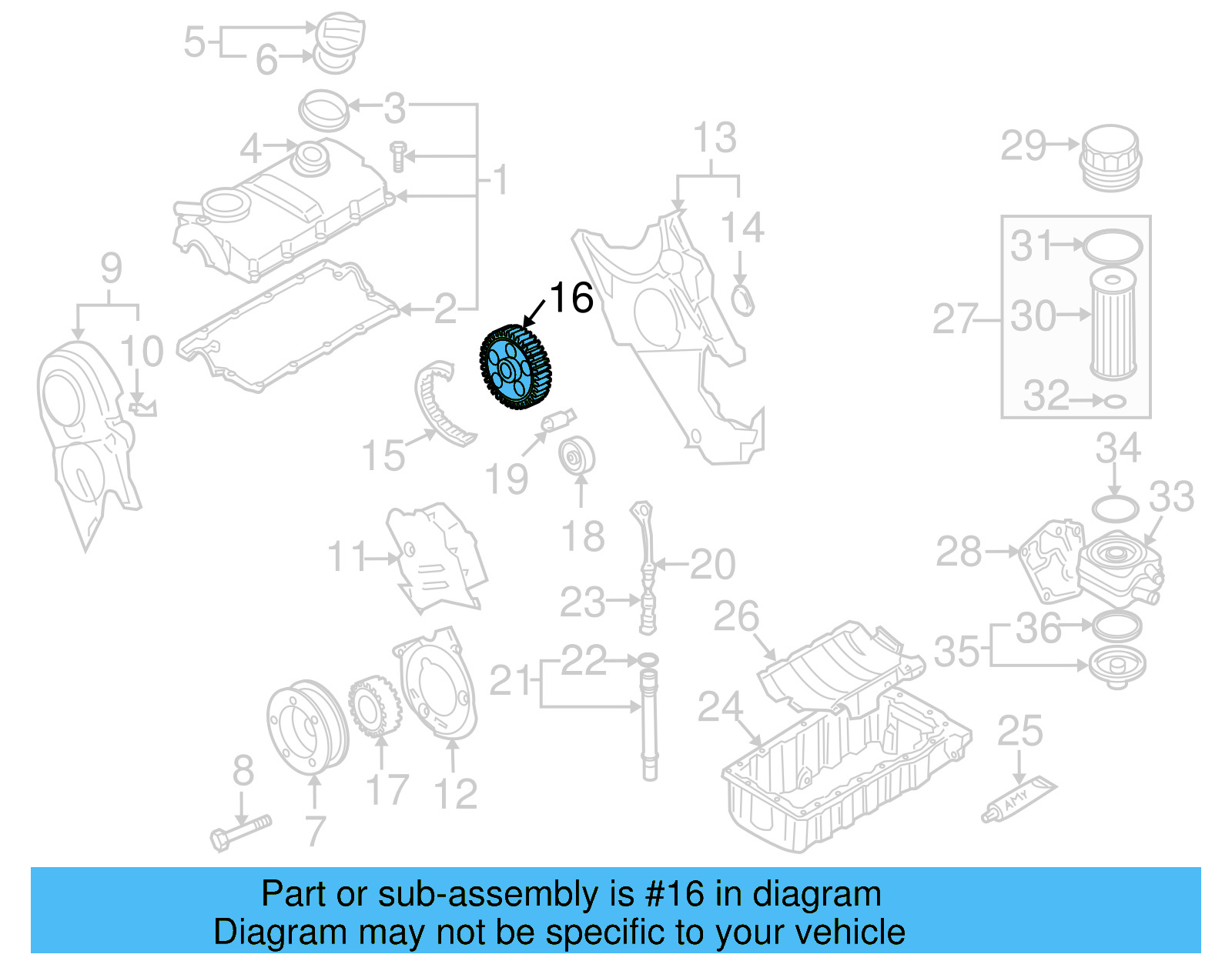 Camshaft Gear 038-109-111-E - View 8