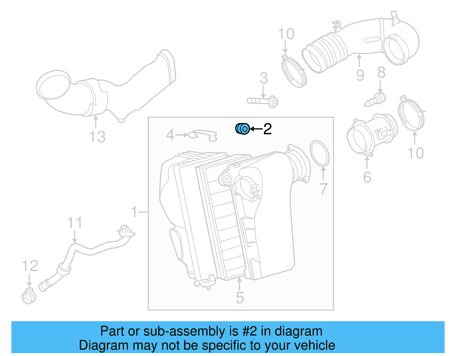 Air Cleaner Assembly Mount Kit 7L0-198-129-A - View 45