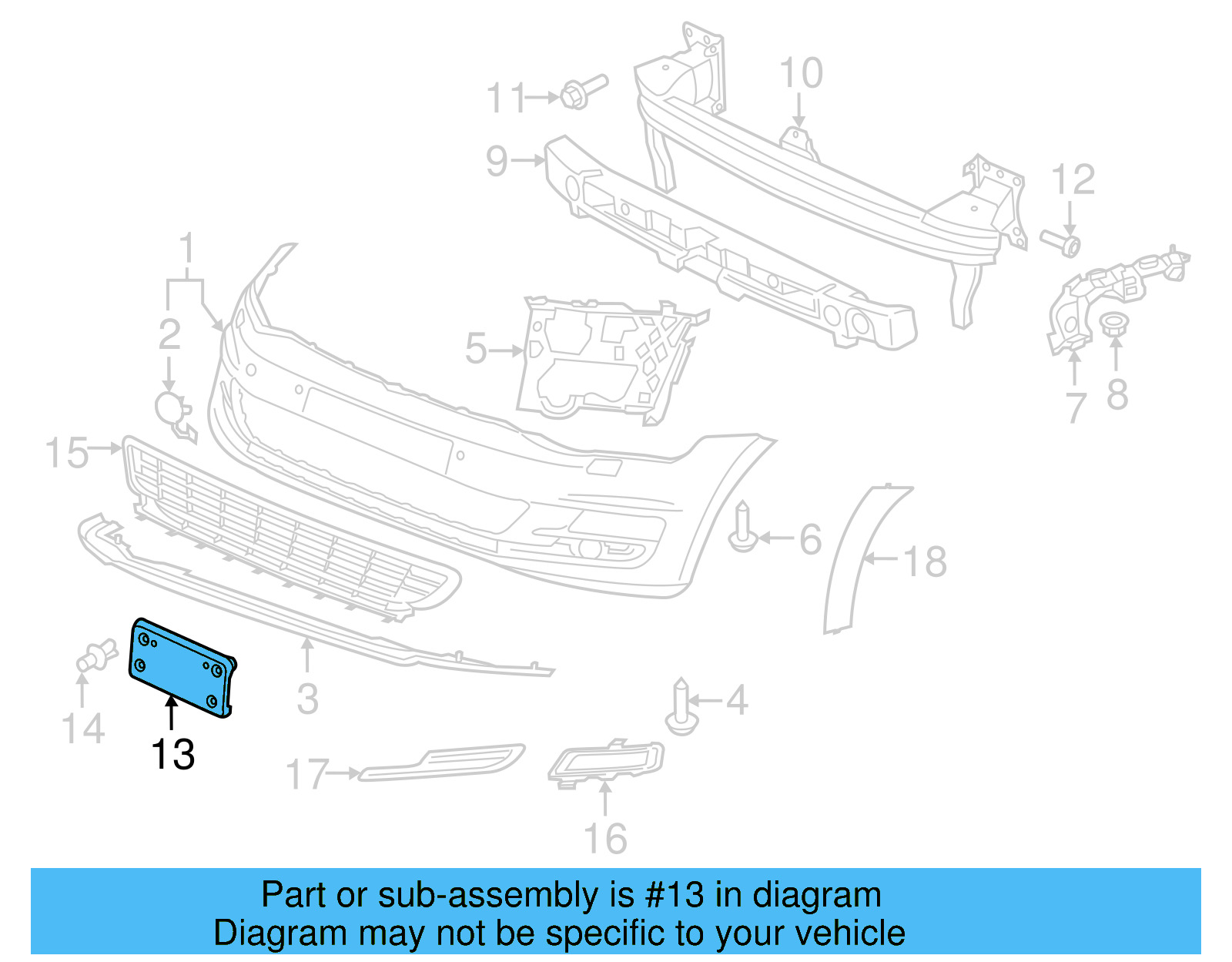 License Bracket 5GM-807-287-F-9B9 - View 6