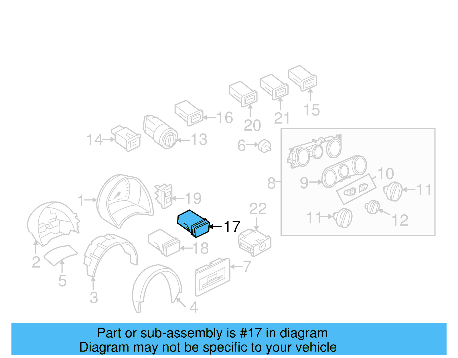 Tract Control Switch 1C0-927-133-20H - View 11