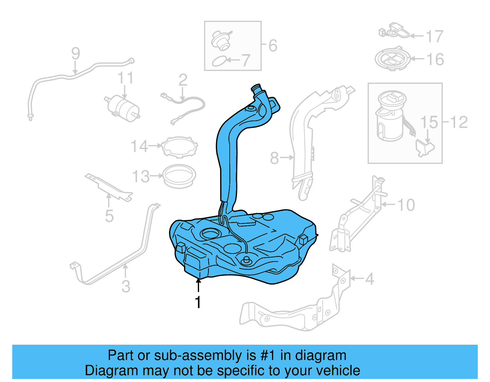 Fuel Tank 5C0-201-055-G - View 4