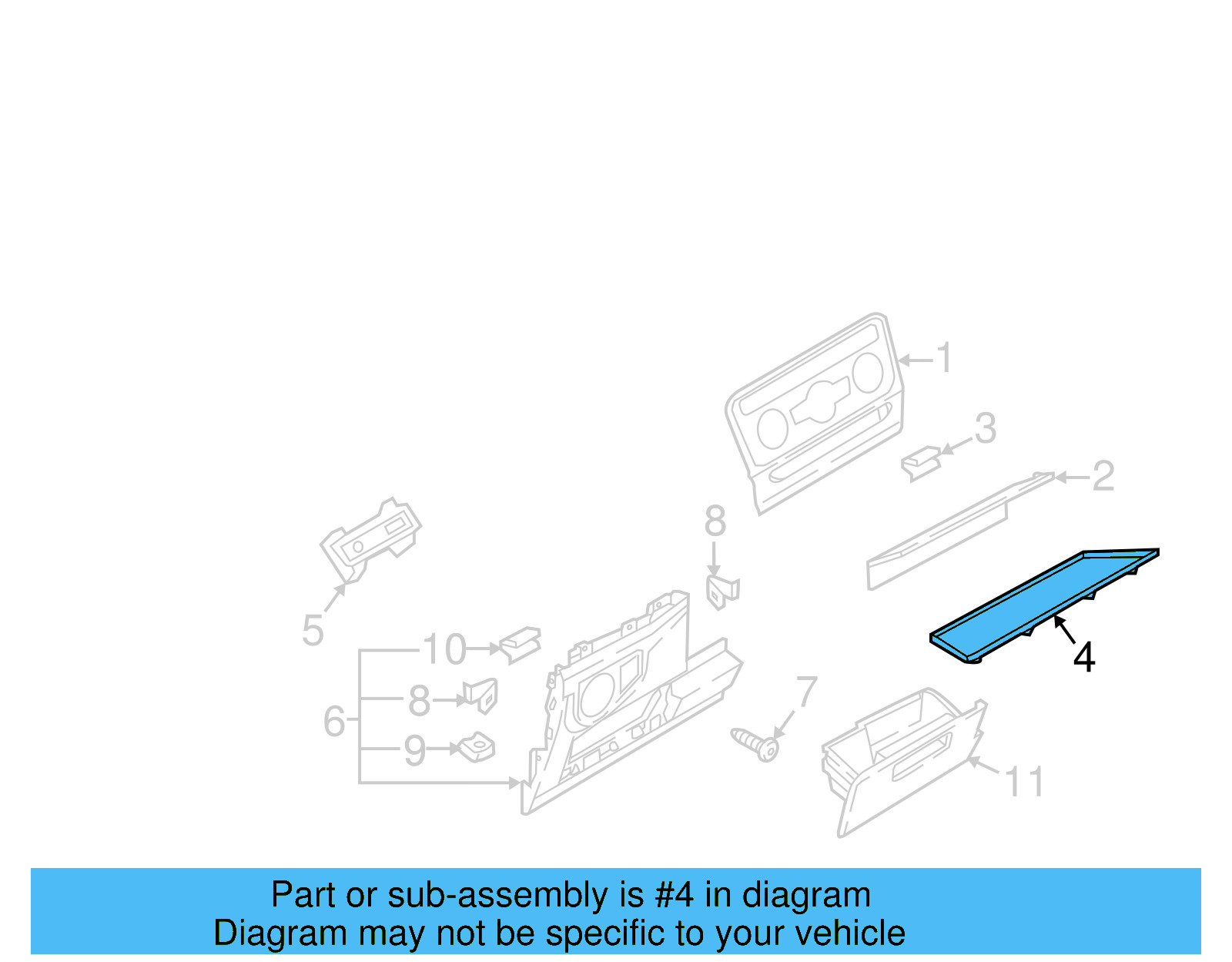 Applique Panel 3CN-858-081-JP9 - View 12