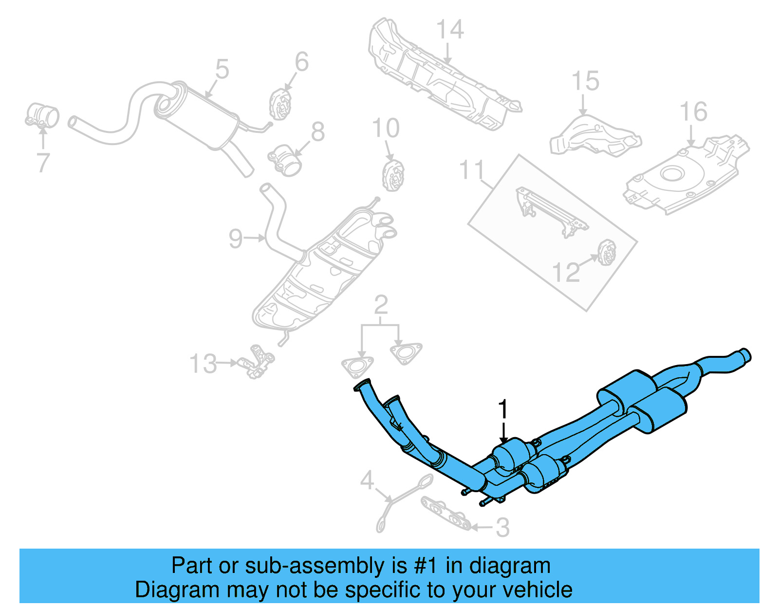 Catalytic Converter 1K0-254-505-X - View 2