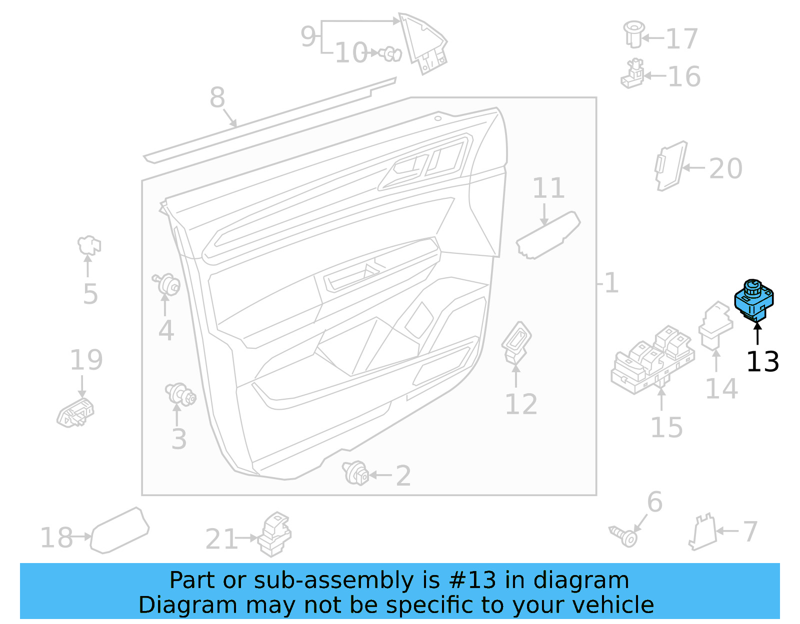 Mirror Switch 3CN-959-565-A-ICX - View 15