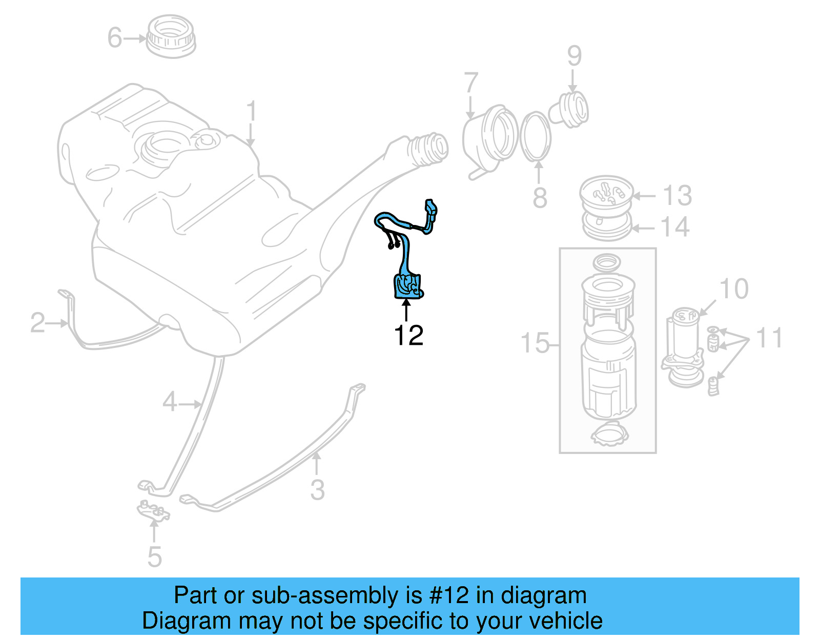 Fuel Gauge Sending Unit 701-919-673-C - View 5